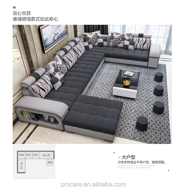 Furniture Factory Provided Living Room Sofas/Fabric Sofa Bed Royal Living Room Sofas