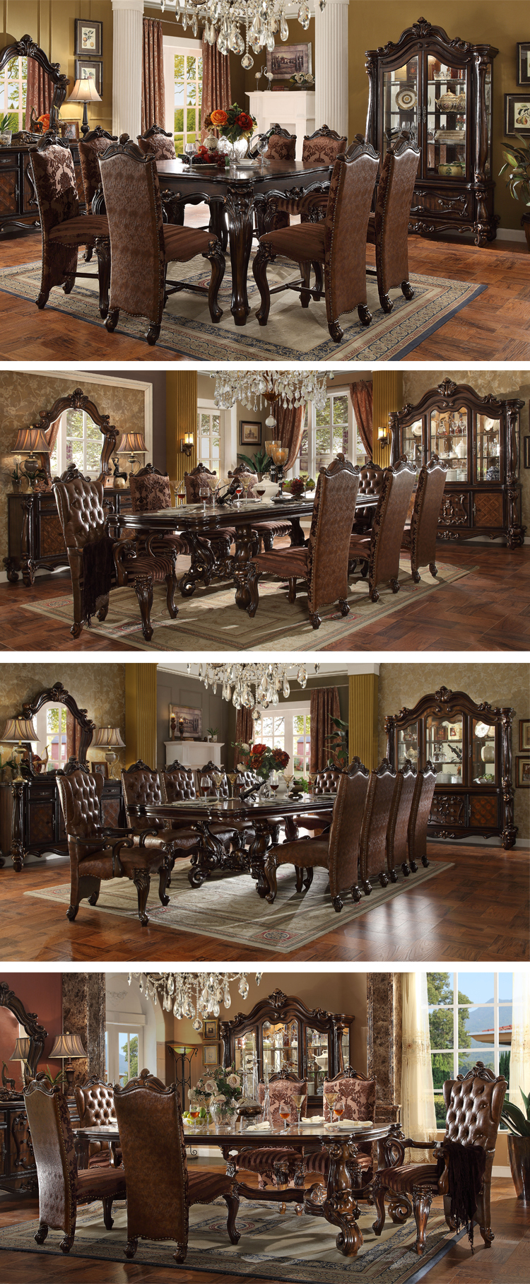 Popular Antique Design Bedroom Furniture Latest King Size Bed for Home Use