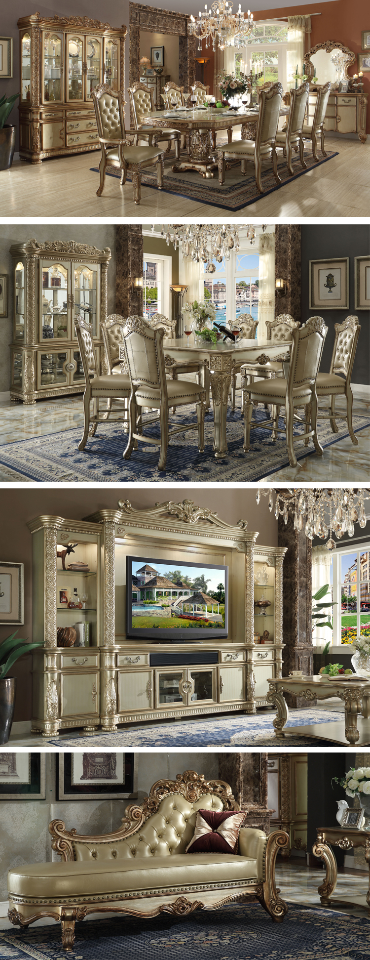 Dining table hand carved home furniture dining room chairs modern leather