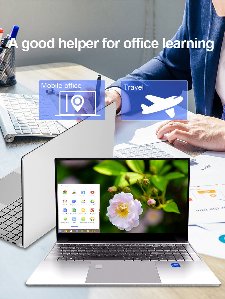 ALLINGE JYU017 Cheap Price Laptops 15.6 Inch H15 16GB Ram 1920*1080 5000mAh Light Weight For School Student
