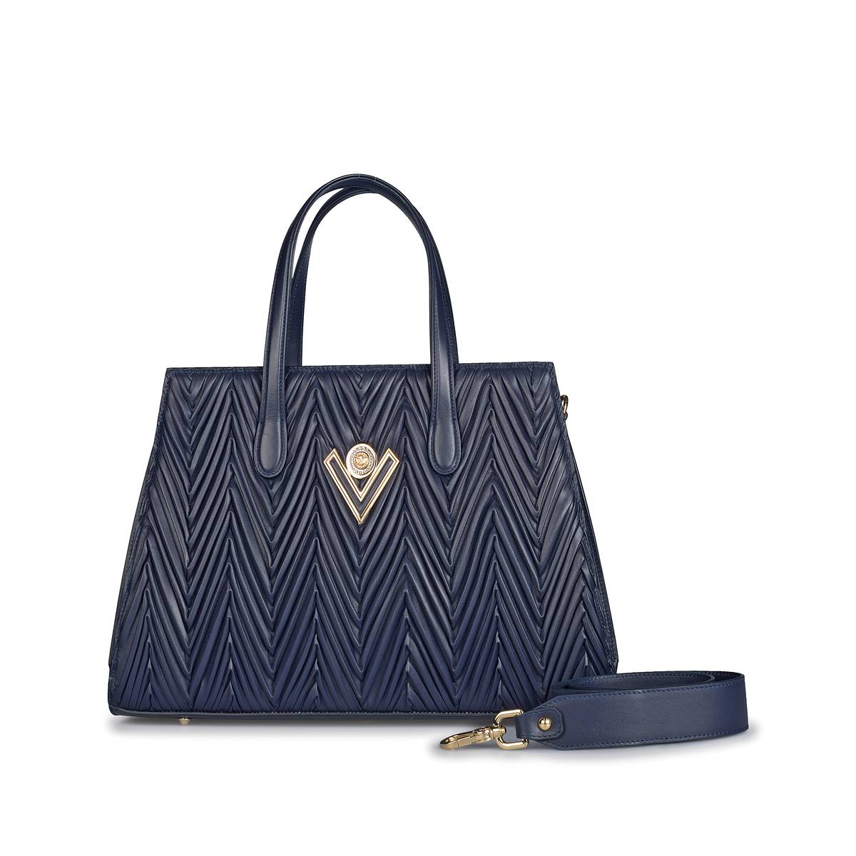 WOMEN HIGH QUALITY DARK BLUE BAG 6644  MADE IN ITALY