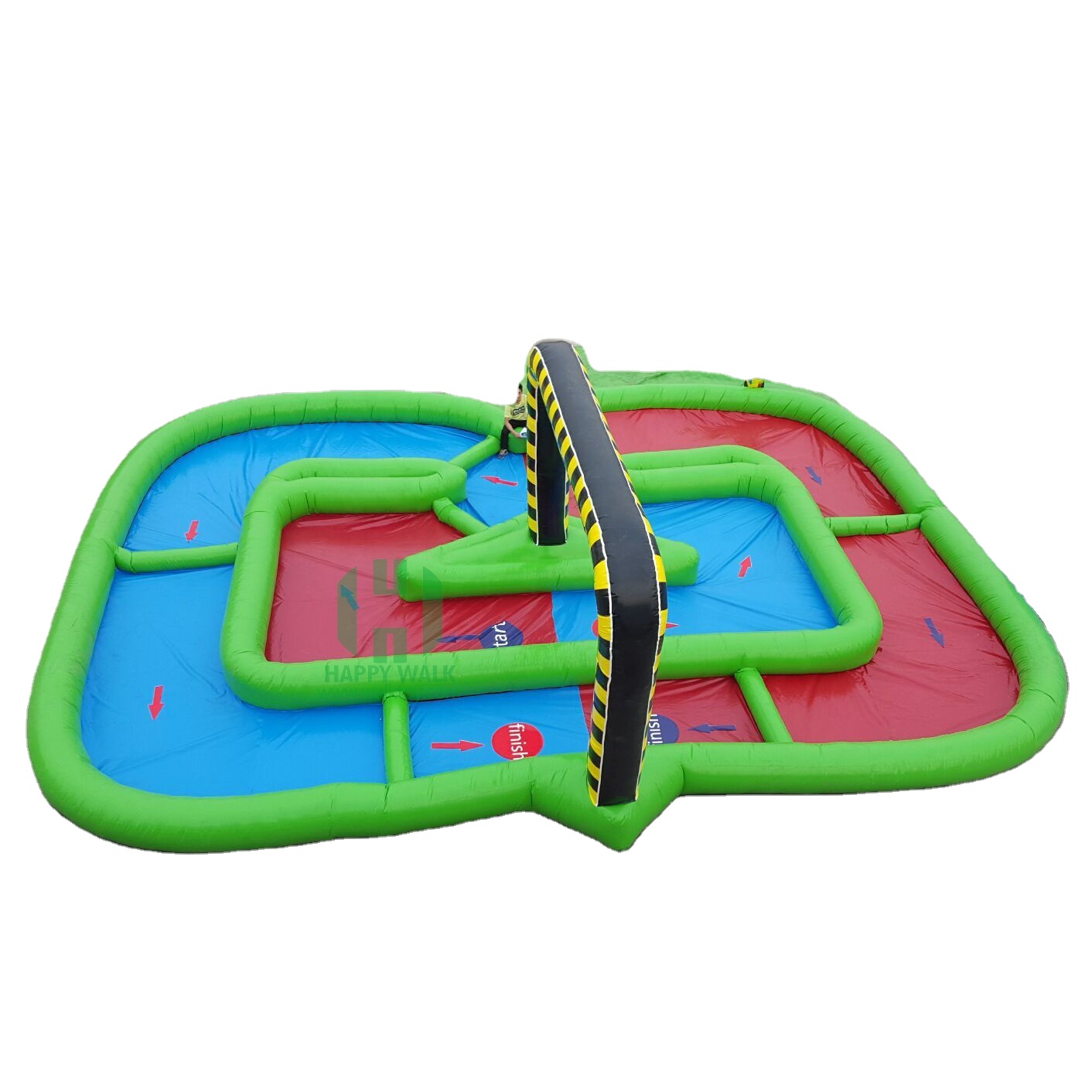 Custom outdoor sport games sealed inflatable race track