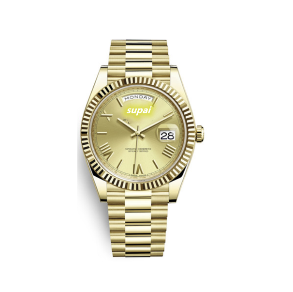 3A+ Quality 40MM 904l Stainless Steel Mechanical Night Vision Daydaate Watch